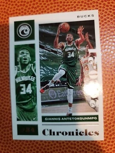 Giannis Antetokounmpo Base 2020-21 Panini Chronicles #5 Bucks - Picture 1 of 2