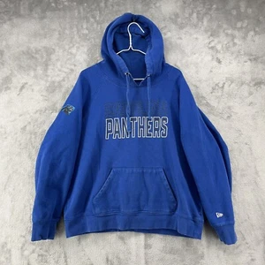 Carolina Panthers Hoodie Mens XL Blue Pocket Drawstring NFL Team Apparel - Picture 1 of 15