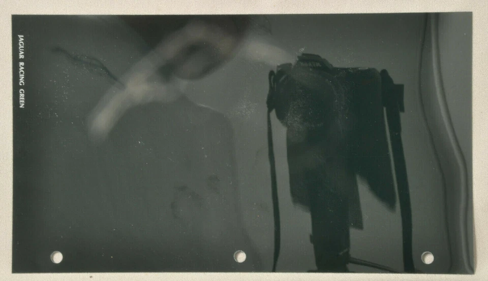 Muestra de sala de exposición Jaguar Racing verde en acetato 10,5." x 6" Foto 1 de 1