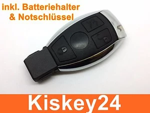3T Key With Battery Tray Emergency Key for Mercedes Benz W203 W204 W211 - Picture 1 of 3