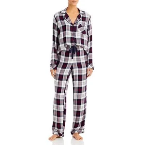 Rails Plaid 290414 Herringbone Pajamas in Spruce Seafoam White, Size X-Large - Picture 1 of 2