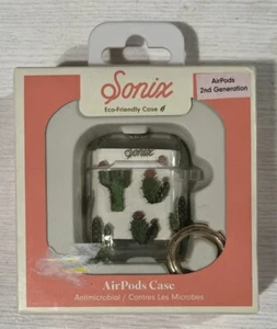Sonix Eco-Friendly Earbuds Case with Clip Prickly Pear for Apple Airpods 2nd Gen - Picture 1 of 1