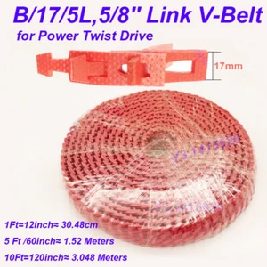 New Adjustable Link V-Belt B/17/5L,5/8" Power Twist Drive For CNC Motor 1FT-10FT - Picture 1 of 15