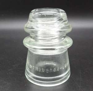 HEMINGRAY 17 Clear Glass Telephone Telegraph Line Insulator 3.75" Vintage - Picture 1 of 7
