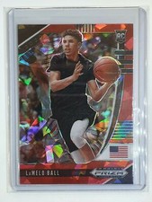 2020 Prizm Draft Picks Lamelo Ball Rookie #3 Red Cracked Ice - Ready to Grade