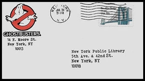 1984 Ghostbusters Featured on LTD Edt. Collector's Envelope Ghost Hunting *A563 - Picture 1 of 1