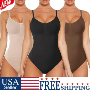 Seamless Women Thong Shapewear Bodysuit Tummy Control Shaper Tank Top Shirt Cami - Picture 1 of 62