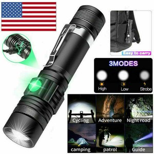 Super Bright 90000LM LED Tactical Flashlight Zoomable With Rechargeable Battery