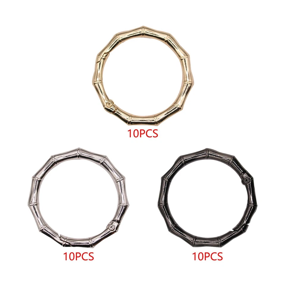 10 stück Federringe Verschluss DIY Schlüsselanhänger Ring für Schultergurt - Bild 1 von 1