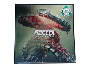 Accept: Too Mean To Die Vinyl Glow In The Dark Gatefold Double LP Rare Misprint - Picture 1 of 18