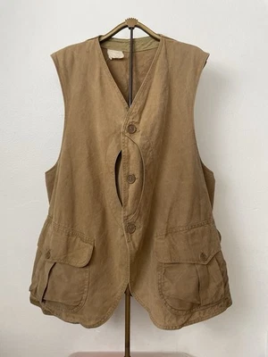 Chaleco de caza de lona media luna cabeza roja años 30’s 40’s Foto 1 de 4