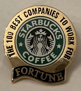 Starbucks Fortune Magazine Top 100 aziende da lavorare per vecchio logo spilla - Foto 1 di 2