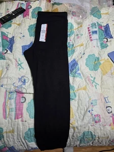 Time and Tru Jeggings Donna Pull On Capri Confezione da 2 Nero Space Dye Taglia M 8/10 - Foto 1 di 4