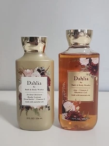 Bath & Body Works 2-Pack DAHLIA Body Lotion 8 oz & Shower Gel 10 oz. Brand New - Picture 1 of 5