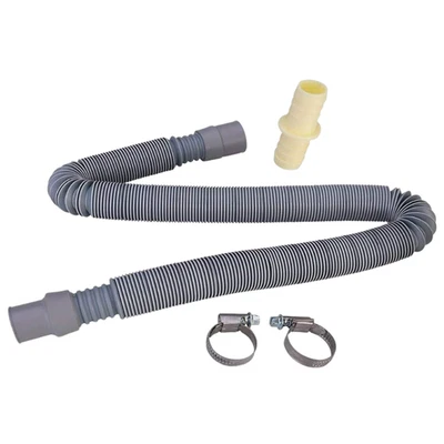 Washing Machine Drain Hose Kit 0.7m–2m 19mm-28mm for Bosch Siemens - Image 1 of 4