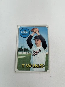 Carta Baseball 1969 Topps #146 Jim Perry - Foto 1 di 3