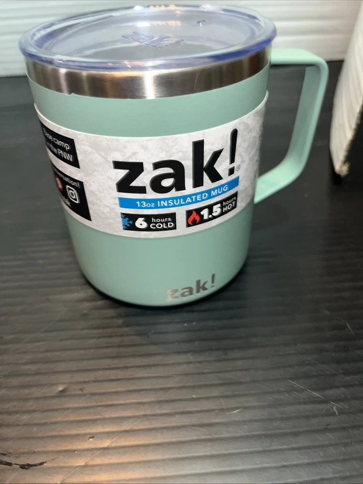 Zak 13oz Insulated Tumbler Teal Brand 6 Hours Cold & 1.5 Hours Hot