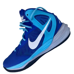Nike Prime Hype DF Basketball Sneakers Mens Sz 8 Blue 683705-400 Athletic Shoes - Picture 1 of 13