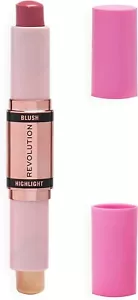 Makeup Revolution / Blush & Highlight Stick / Mauve Glow / 4.3g - Picture 1 of 4