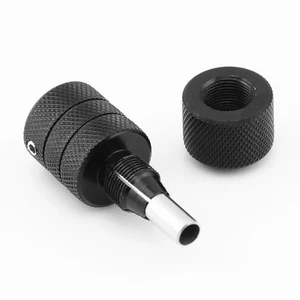 25mm Knurled Twist Self-Lock Aluminum Alloy Grip Tube for Tattoo Machine Black - Picture 1 of 4