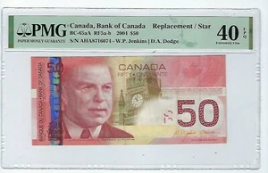 CANADA 2004 50 DOLLARS $50 BC-65aA Replacement PMG 40 EPQ - Picture 1 of 2