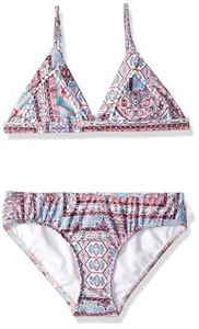 Seafolly Girls' Triangle Top Bikini Swimsuit Set, Maharaja Multi, 8 - Picture 1 of 1
