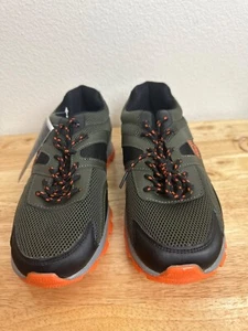Zapatillas deportivas de senderismo de malla activa RBX para hombre talla 7,5 gris/naranja - Imagen 1 de 13