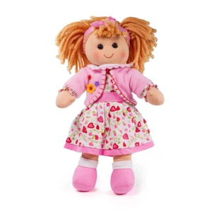 Muñeca Bigjigs Toys Kelly Rag (mediana - 34 cm de alto) juguetes de peluche, muñecas suaves para bebés - Imagen 1 de 7