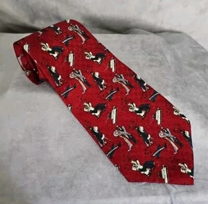 Unique JT Beckett Vintage High Society People Silk Tie - Picture 1 of 5