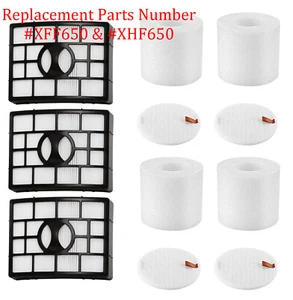 For SHARK AZ1002 NV650 Rotator Vacuum Cleaner Lift-away Foam Felt HEPA Filter - Picture 1 of 9