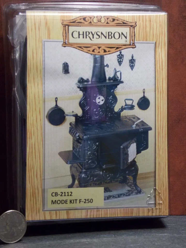 Chrysnbon 1" Scale Dollhouse Kitchen Furniture Cook Stove Kit Plastic Cb2112