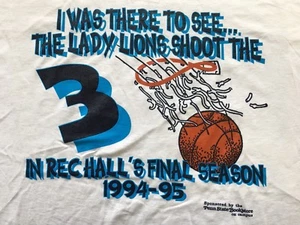De colección. 90’s PENN STATE LADY LIONS-REC HALL FINALS-MUJER’S BALONCESTO-CAMISETA-XL - Imagen 1 de 6