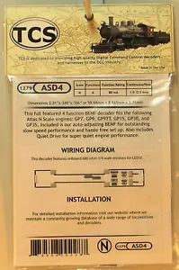 NEW N TCS #1279 ASD4 Drop In Decoder for Atlas Locos - Bild 1 von 2