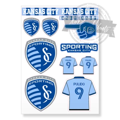 Sporting Kansas City MLS Soccer Printed Vinyl Decal Sticker High Quality Kit New - Image 1 of 4