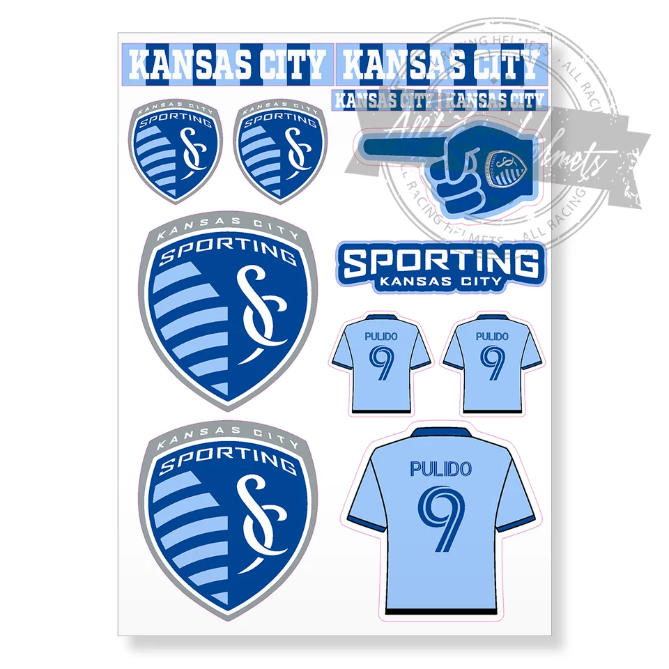 Sporting Kansas City MLS Soccer Printed Vinyl Decal Sticker High Quality Kit New - Image 1 of 4