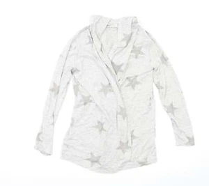 H&M Girls Grey V-Neck Viscose Blend Cardigan Size 10-11 Years - Picture 1 of 12