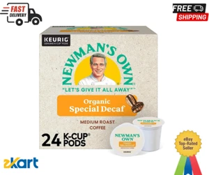 Newman's Own Organics Special Blend Decaf Coffee, Keurig K-Cup Pods, 24 Count - Picture 1 of 5