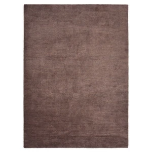 Eco-Friendly Hand Knotted Loom Silk Mix Area Rug Solid Light Brown BBLSM111 - Picture 1 of 8