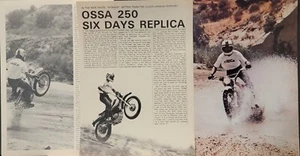1973 Ossa 250 Six Days Replica 6pg Test Print Article - Photo 1/1