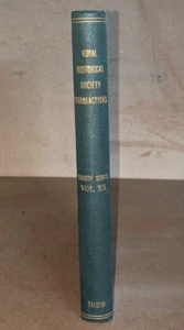 Transactions of the Royal Historical Society 4th Series Vol 12: 1929 - Bound Set - Picture 1 of 3
