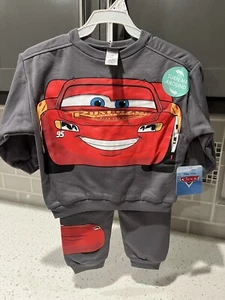 Disney Cars Lightning McQueen Sweatshirt & Pants Set- Size 2T - Picture 1 of 5