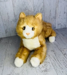 Douglas Plush Cat Amber #1821 Orange & White 16" Floppy Cuddle Toy Kitty - Picture 1 of 12