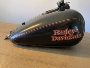 HARLEY Touring electra glide road king flh tank gas petrol black fuel 1995 flht - Picture 1 of 14