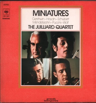 76267 Juilliard String Quartet Miniatures LP vinyl Europe Cbs 1974 stereo - Image 1 of 4