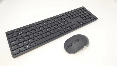 Dell KM5221W Black BELGIAN Pro Wireless Keyboard & Mouse Combo - X9KWH - Image 1 of 4