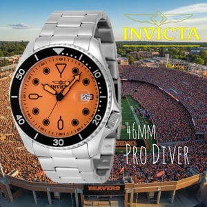 PRO DIVER SS ORANGE LÜNETTE SCHWARZES ZIFFERBLATT 46 MM INVICTA HERREN UHR OSU - Bild 1 von 5