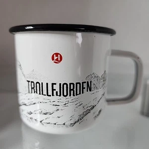 Trollfjorden Hurtigruten Troll Coffee Camping Mug Souvenir Norwegian Coastline - Picture 1 of 9