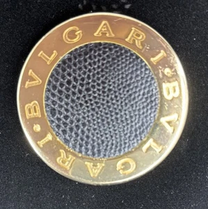 BVLGARI Round Slide Mirror Gold Tone 1 Piece Set. - Foto 1 di 8