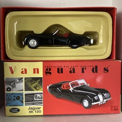 Vanguards 1/43 Scale - VA05901 - Jaguar XK120 Black & Red - Boxed. - Image 1 of 4