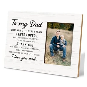 Dad Gift from Daughter on Wedding Day, Father of the Bride Gift, Photo Frame - Picture 1 of 7